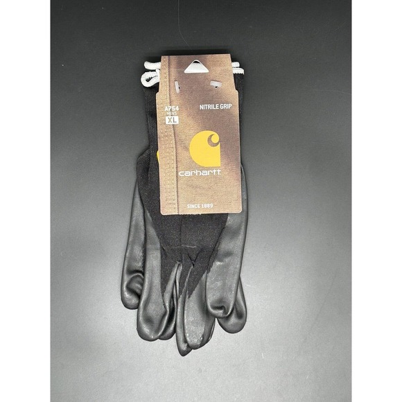 Carhartt Other - Carhartt All Purpose Black Nitrile A774 Grip Cut‎ Resistant Gloves Men's Sz XL